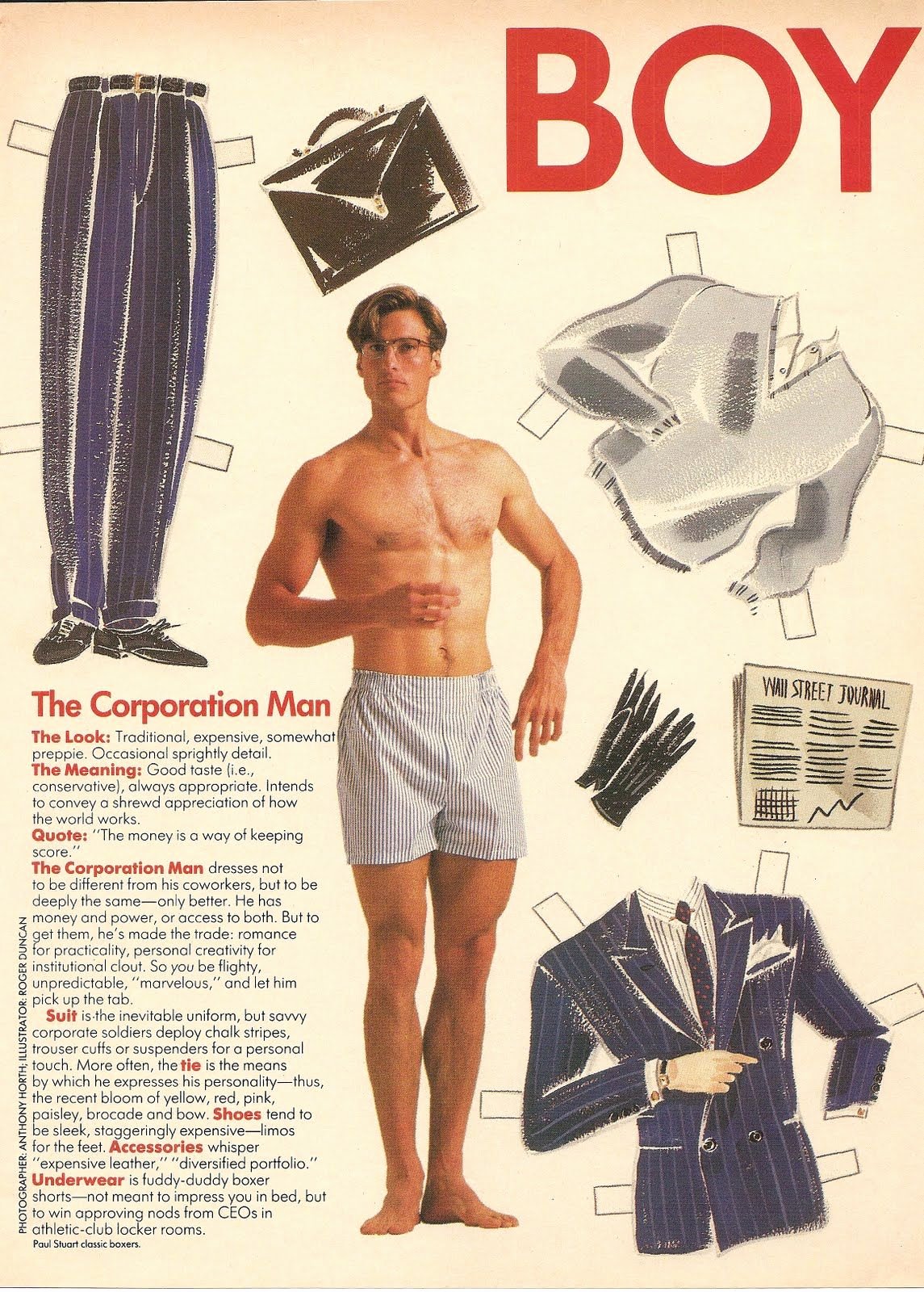 Male Paper Doll Fresh Boy toy Hanes Advert 1 Of 2 Paper Dolls