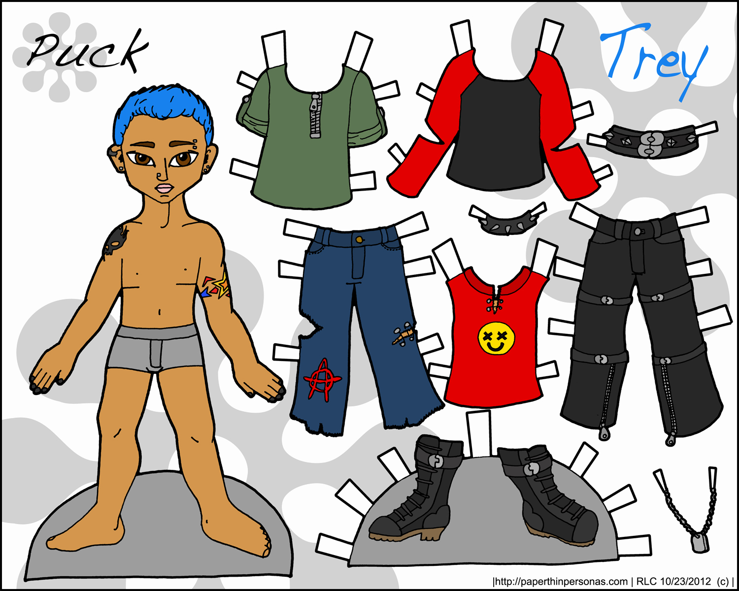 Male Paper Doll Unique Pucks Guys Archives • Paper Thin Personas