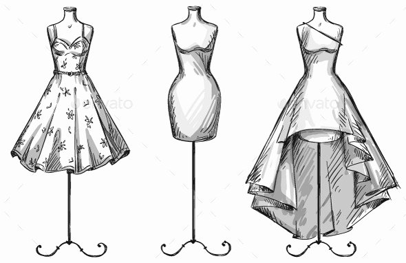 Mannequin Template for Fashion Design Awesome Drawn Gown Mannequin Pencil and In Color Drawn Gown