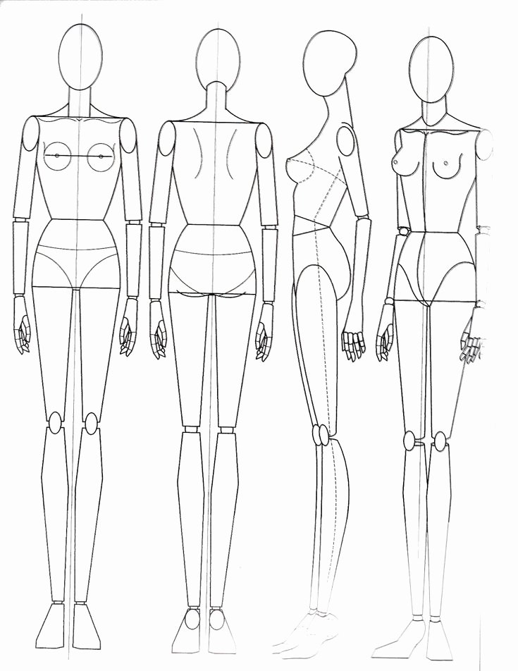 Mannequin Template for Fashion Design Beautiful Fashion Figures Drawing Google Search эскизы