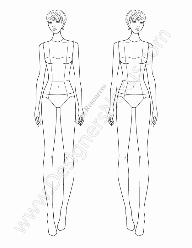 Mannequin Template for Fashion Design Inspirational Download This Free Fashion Illustration Template Of A