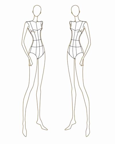 Mannequin Template for Fashion Design Lovely Fashion Design
