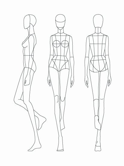 Mannequin Template for Fashion Design Luxury Download Fashion Figure Templates – Prêt à Template