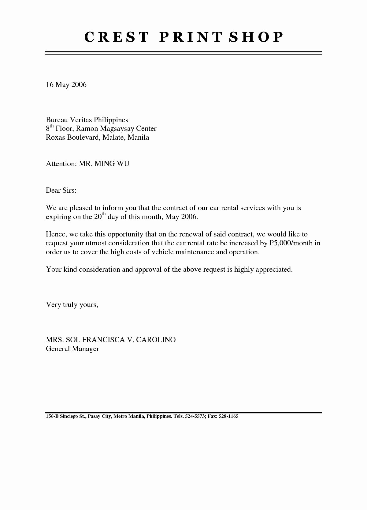 Manufacturers Rep Agreement Sample Awesome Contract Negotiation Letter Template Examples