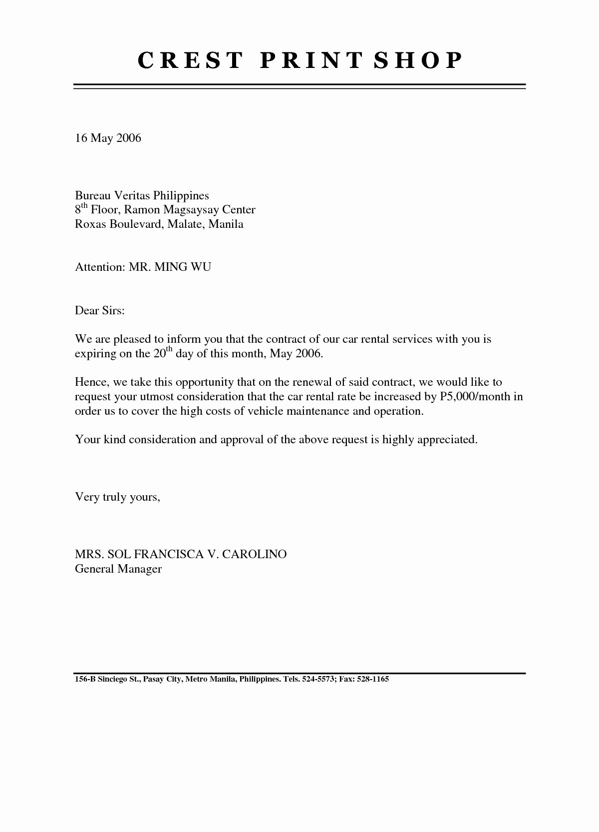 Manufacturers Rep Agreement Sample Awesome Contract Negotiation Letter Template Examples