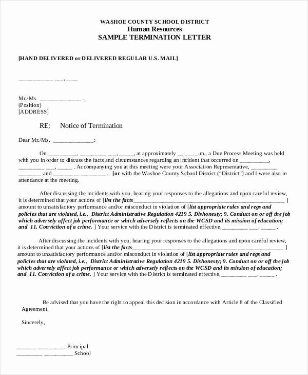 Manufacturers Rep Agreement Sample Inspirational format for Termination Letter Image – Printable Sample