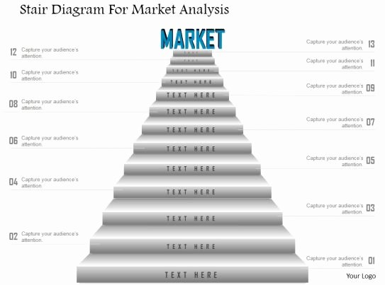 Market assessment Template Awesome Ck Stair Diagram for Market Analysis Powerpoint Template