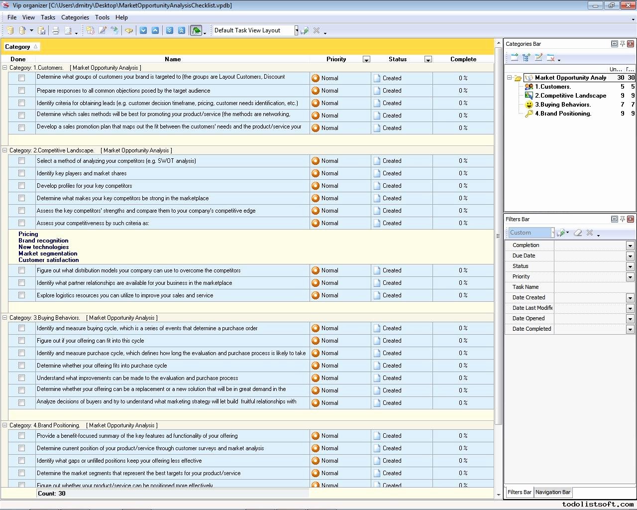 Market assessment Template New Marketing Templates