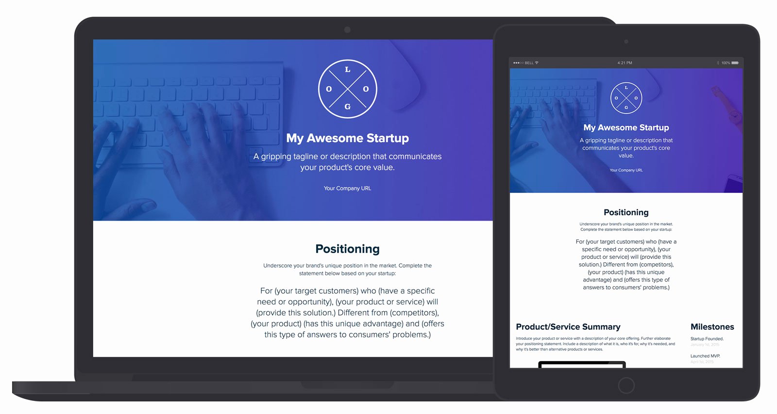 Marketing One Pager Template Best Of Startup E Pager Builder by Xtensio It S Free