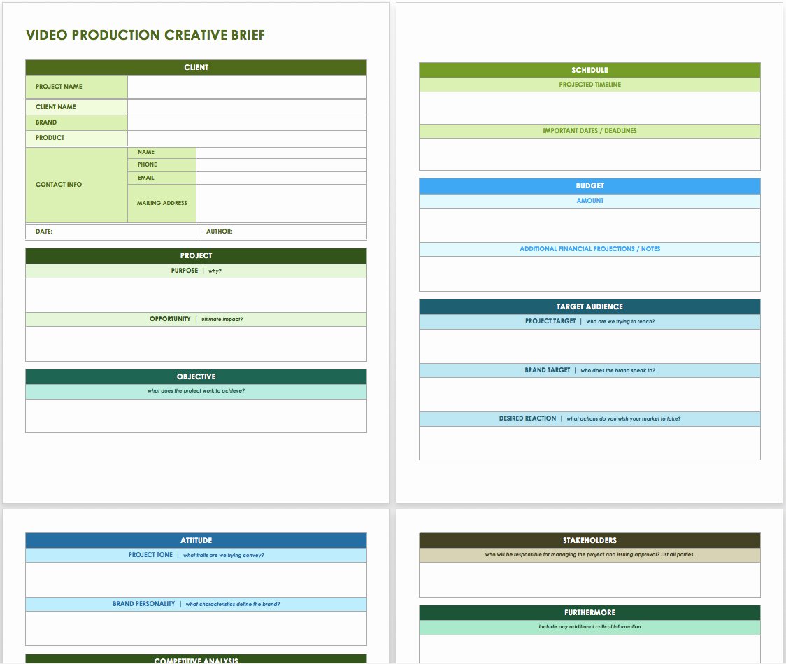 Marketing Project Request form Template Best Of Free Creative Brief Templates Smartsheet