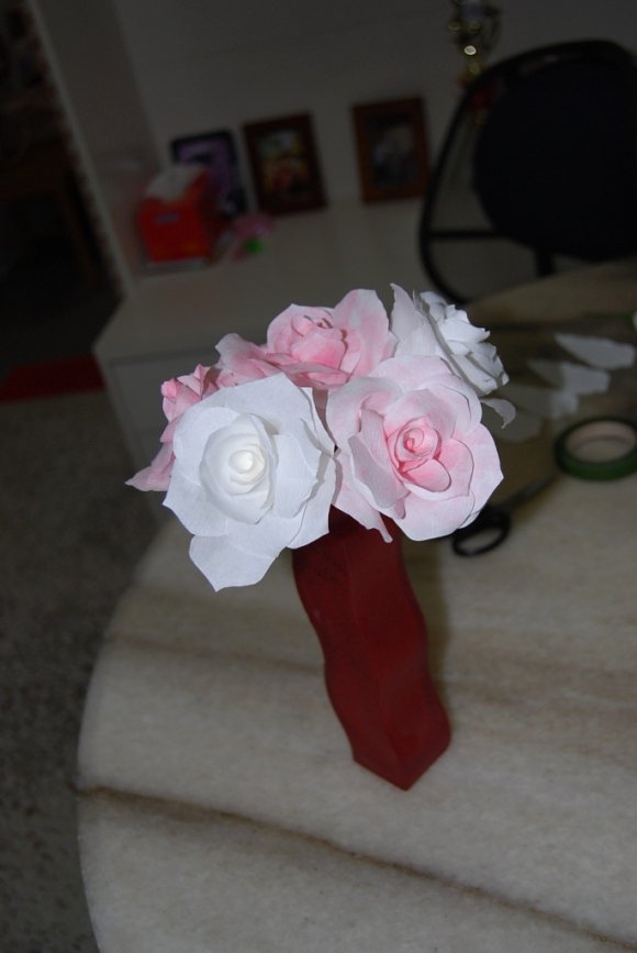 Martha Stewart Coffee Filter Roses Awesome July 2012