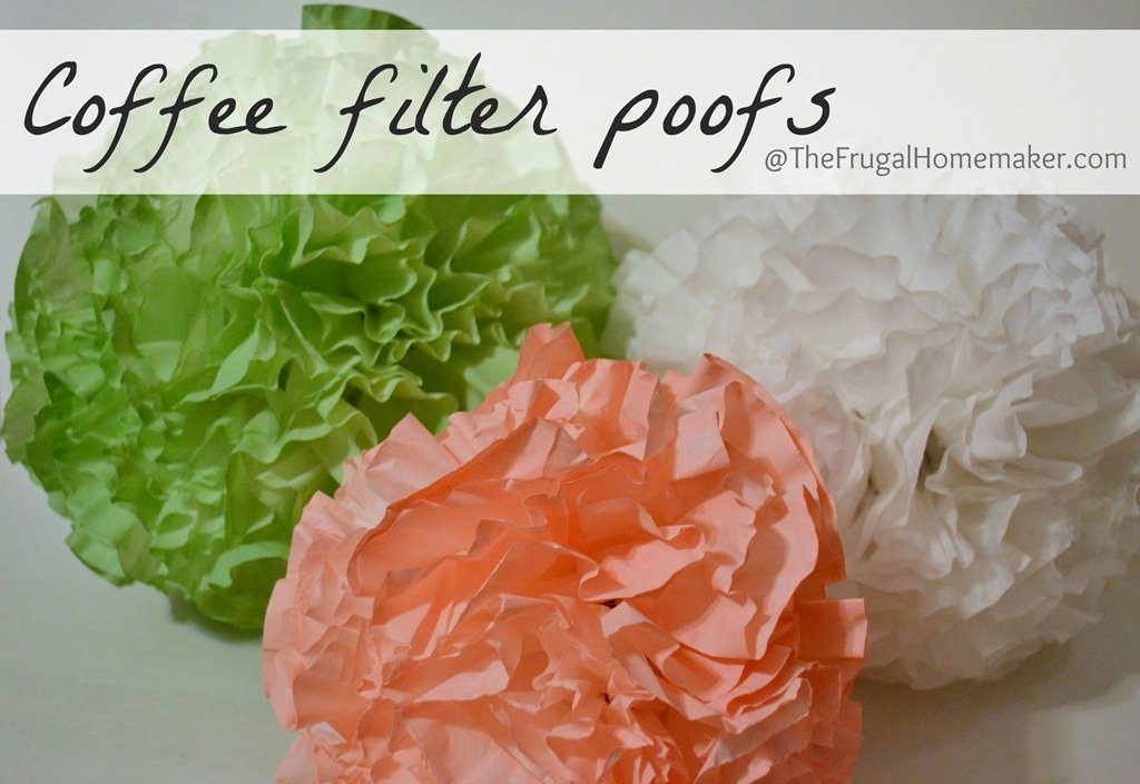 Martha Stewart Coffee Filter Roses Luxury Coffee Filter Poofs Spray Painted In Any Color