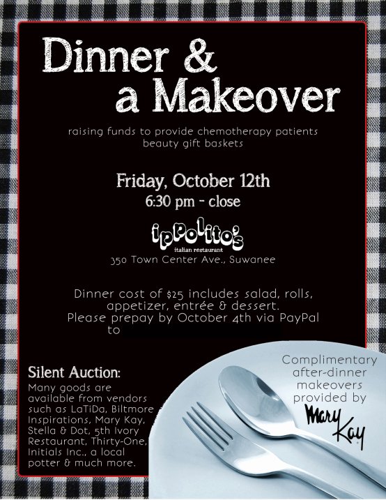 Mary Kay Customer Profile Template Inspirational Flyer Dinner &amp; A Makeover