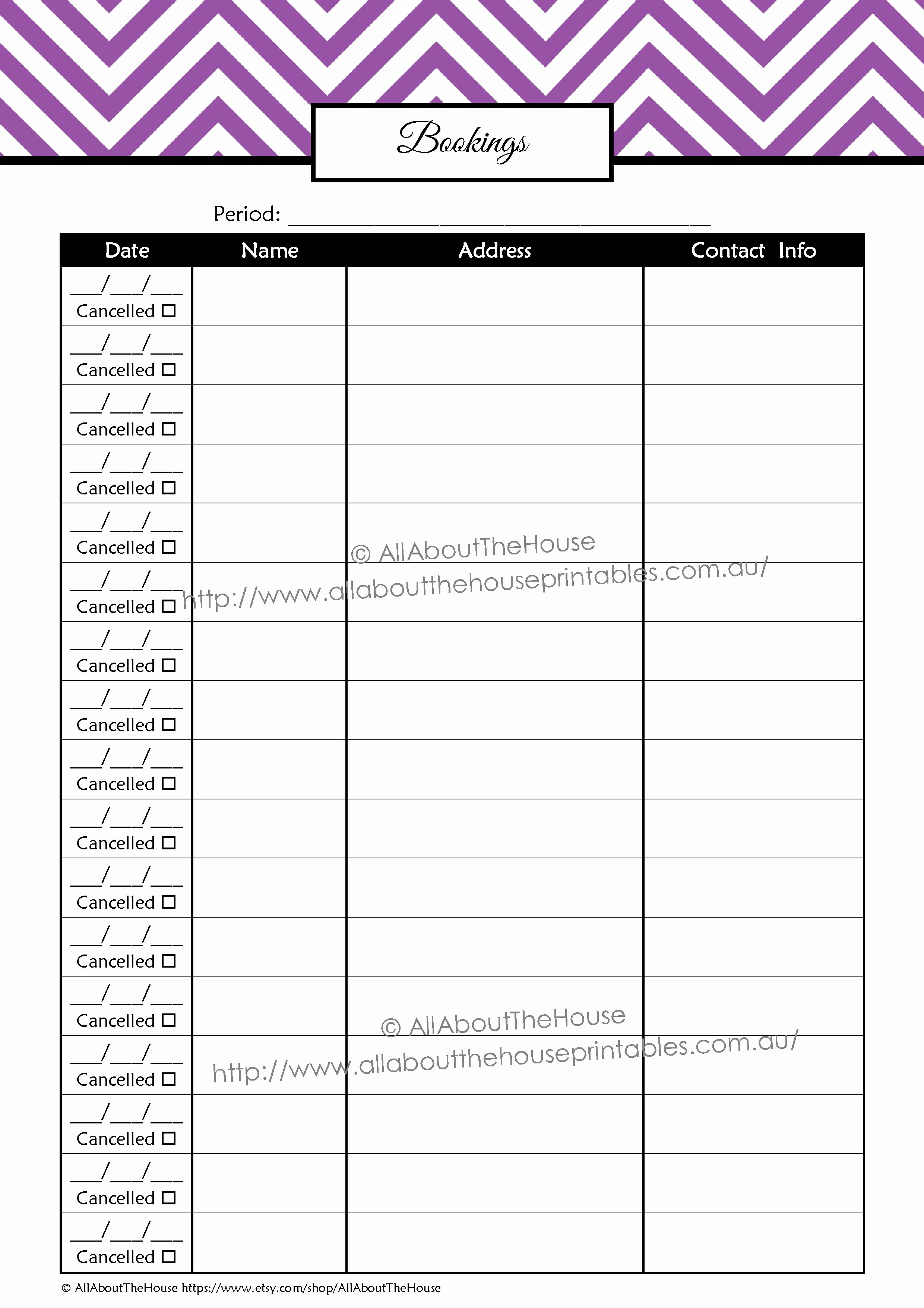 Mary Kay Customer Profile Template Luxury Printable Direct Sales Planner – Editable