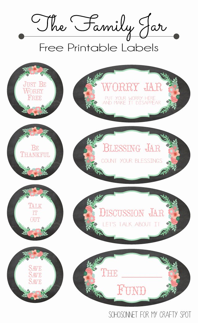 Mason Jar Tags Template Inspirational 56 Cute Mason Jar Labels