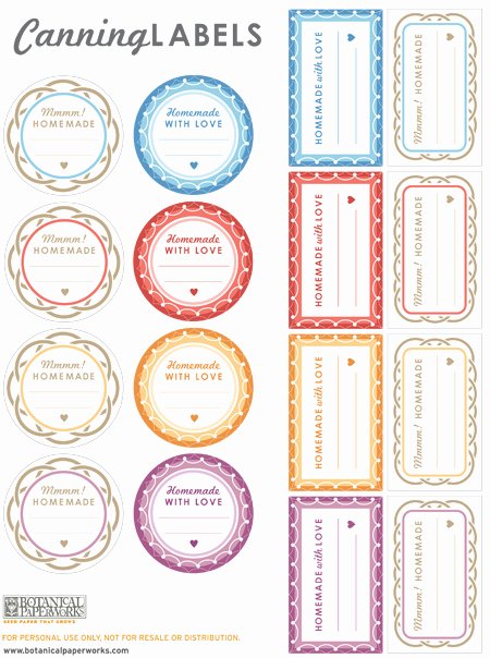 Mason Jar Tags Template Unique Free Printables Canning Labels for Your Homemade Goo S