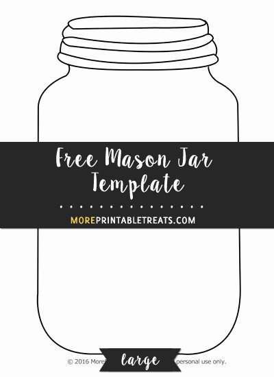 Mason Jar Template Printable Awesome Mason Jar Template –