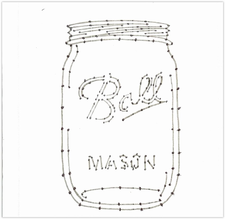Mason Jar Template Printable Fresh Ball Mason Jar Nail Template for String Art You Can