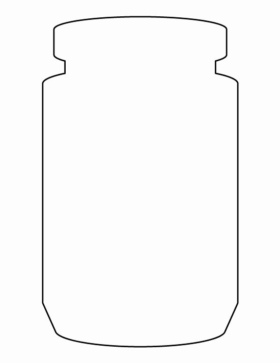 Mason Jar Template Printable Luxury Jar Pattern Use the Printable Outline for Crafts