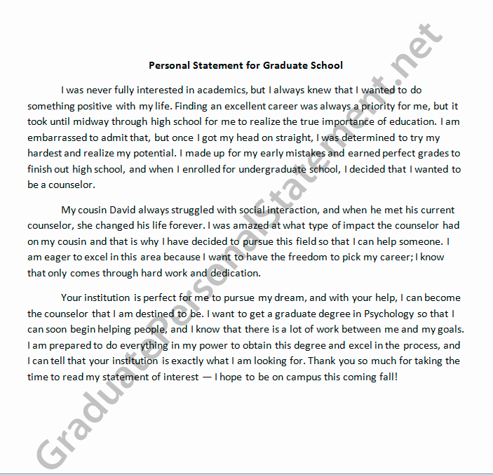 Master Degree Essay Examples Beautiful Writing A Graduate Personal Statement
