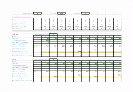 Master Production Schedule Template Excel Awesome 6 Production Schedule Template Excel Free Exceltemplates