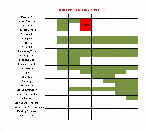 Master Production Schedule Template Excel Beautiful 13 Production Schedule Templates Pdf Doc