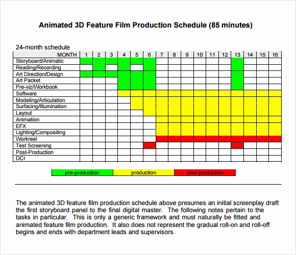 Master Production Schedule Template Excel Best Of Sample Shooting Schedule 12 Documents In Pdf Word Excel