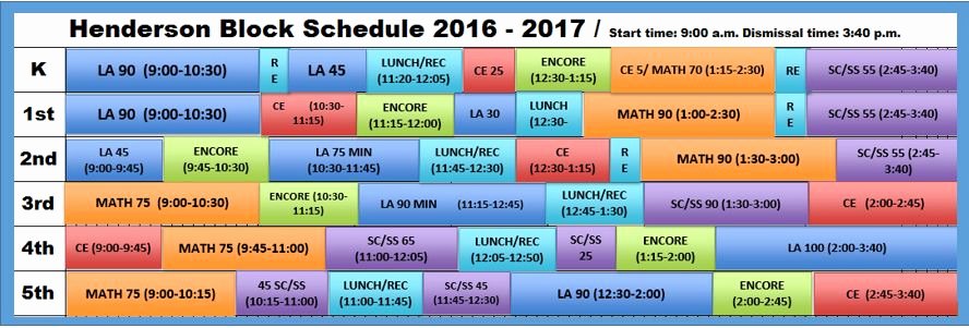 Master Schedule Template Best Of Elementary School Master Schedule Template