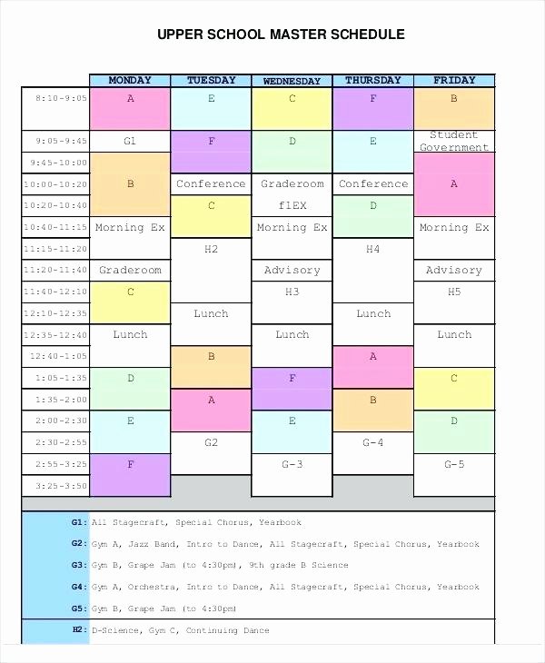 Master Schedule Template Fresh Integrated Master Schedule Template