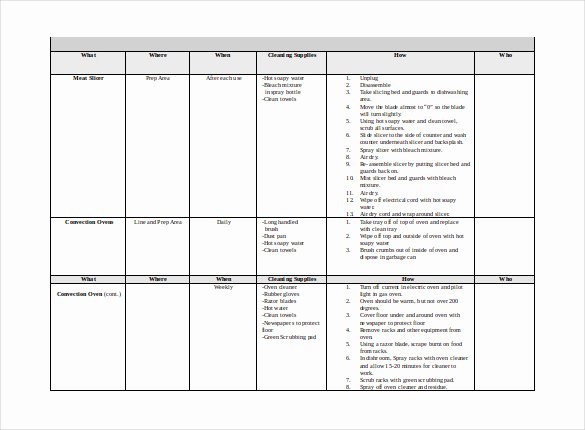Master Schedule Template New 46 Cleaning Schedule Templates Pdf Doc Xls