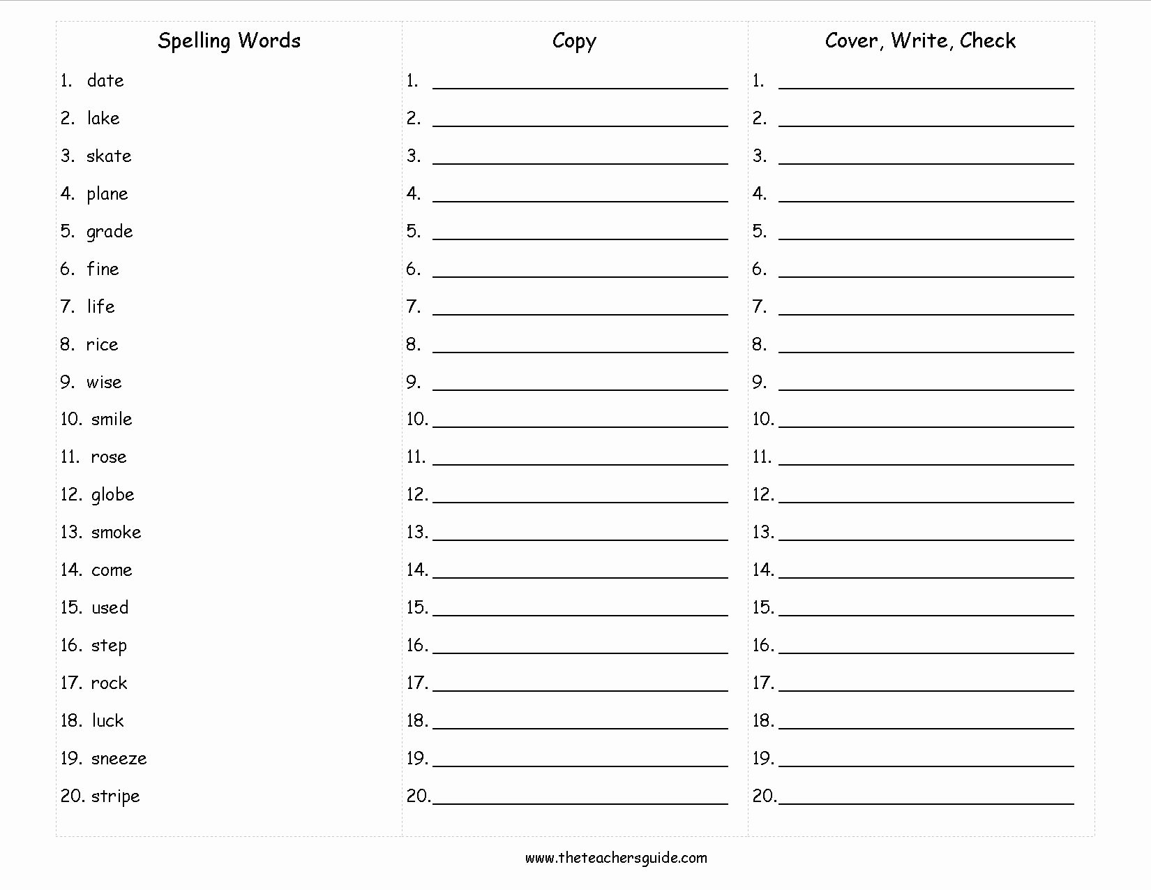 Matching Test Template Microsoft Word Inspirational Wonders Third Grade Unit E Week Three Printouts