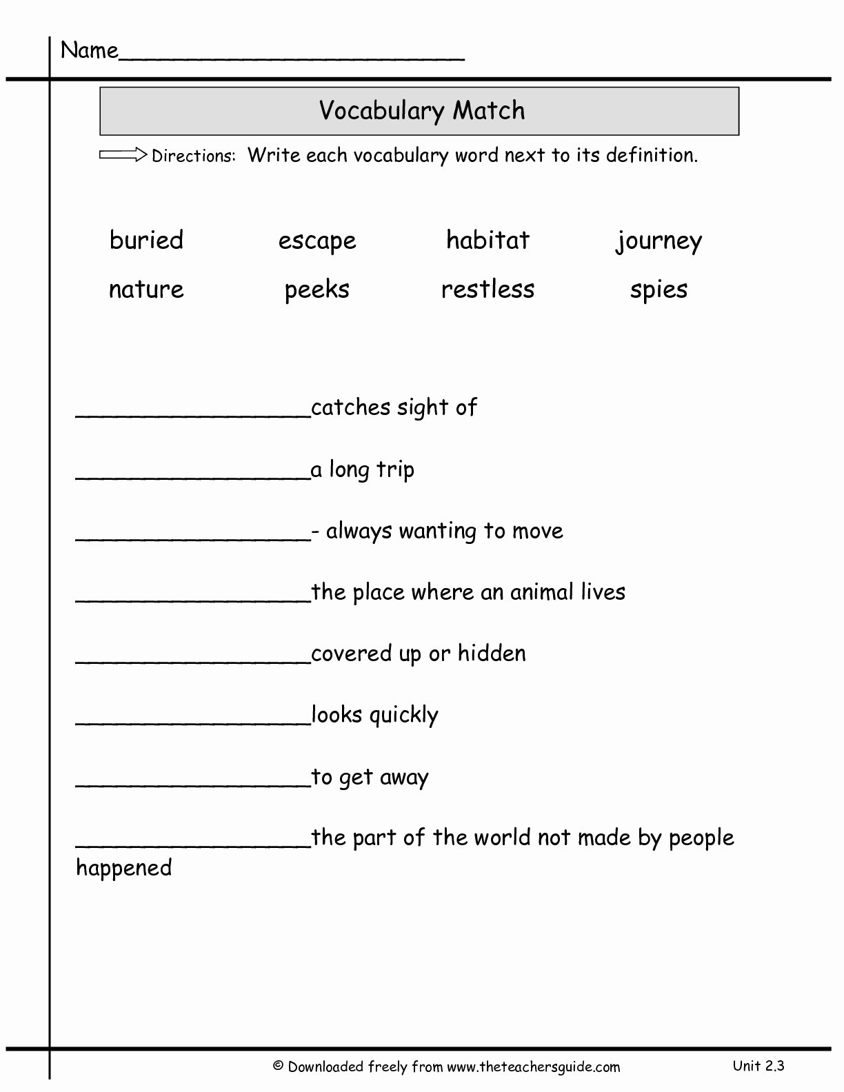 Matching Test Template Microsoft Word Luxury Wonders Second Grade Unit Two Week Three Printouts