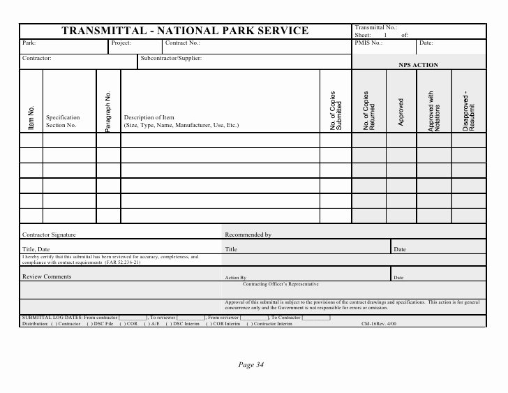 Material Transmittal form Unique Design Build Db Request for Proposal Rfp Template with