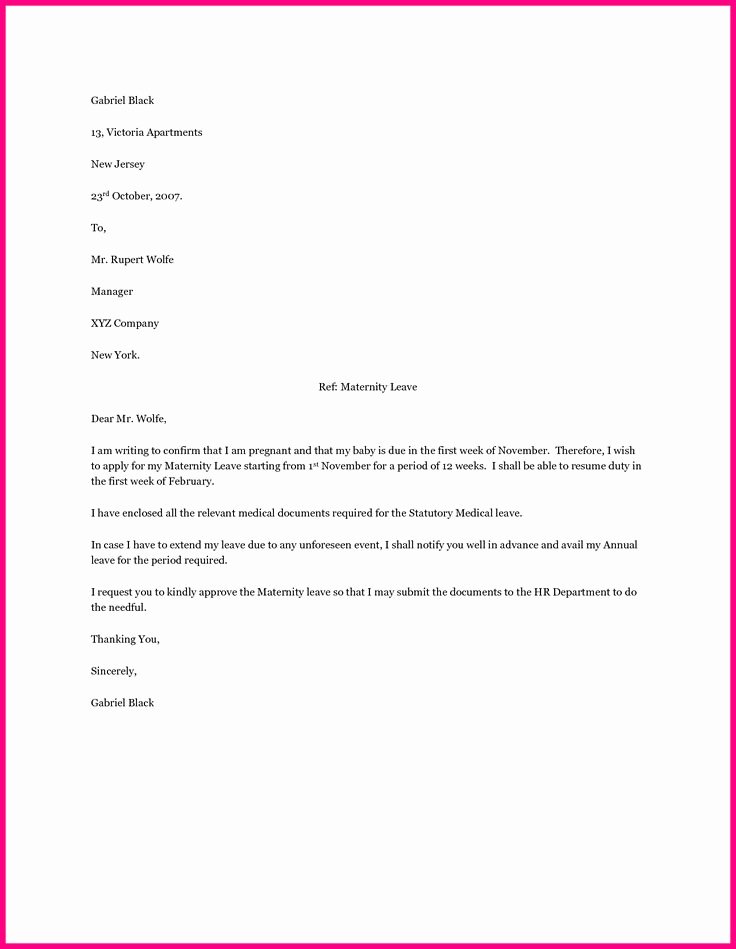 Maternity Leave Resignation Letter Best Of Best 20 Maternity Leave Application Ideas On Pinterest