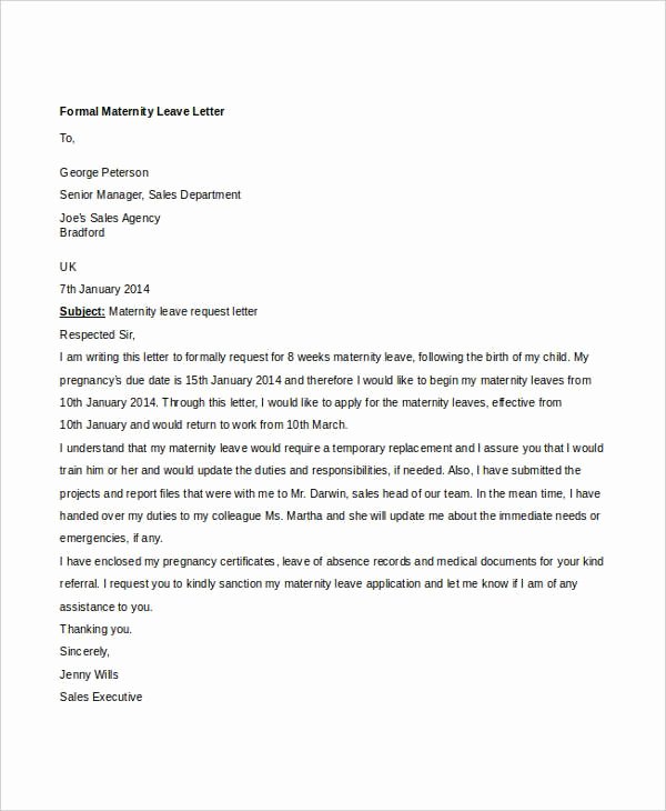 Maternity Leave Resignation Letter Lovely Best 25 formal Resignation Letter Sample Ideas On