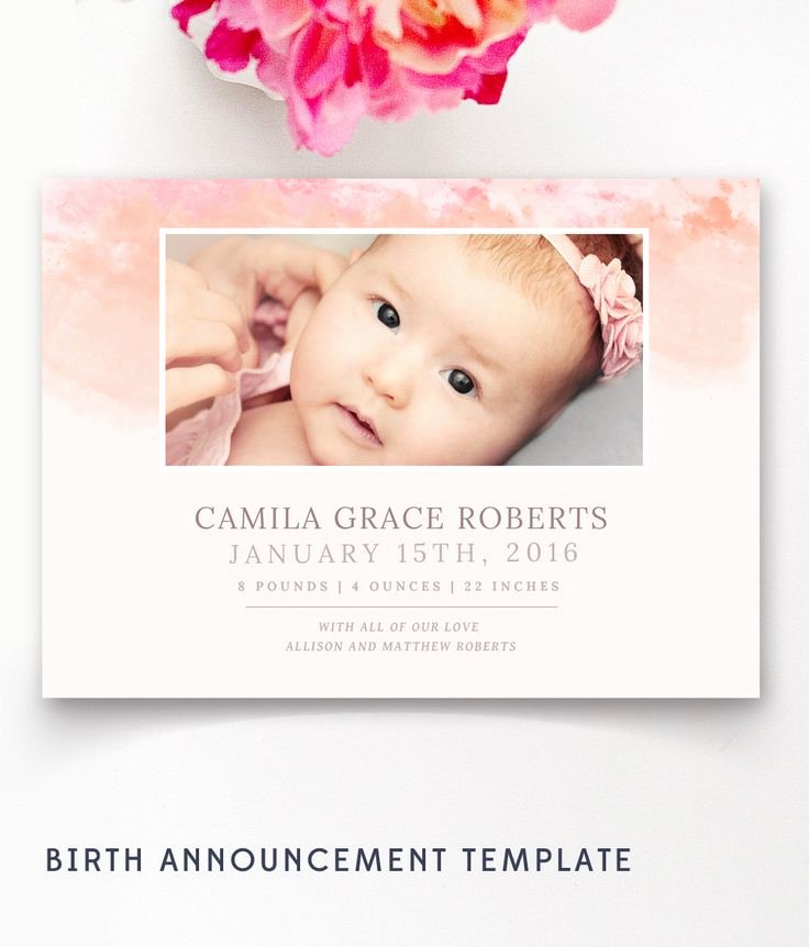 Media Announcement Template Fresh 1000 Ideas About Birth Announcement Template On Pinterest