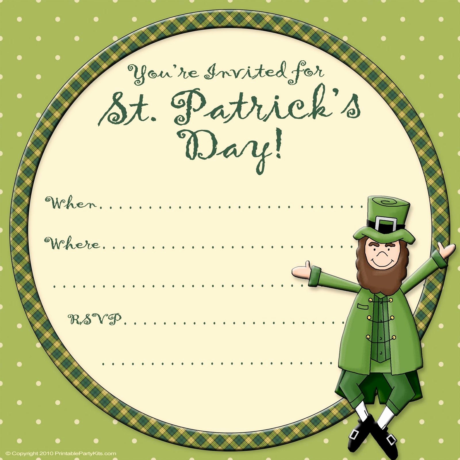 Media Announcement Template Fresh Free Printable Party Invitations Free St Patrick S Day