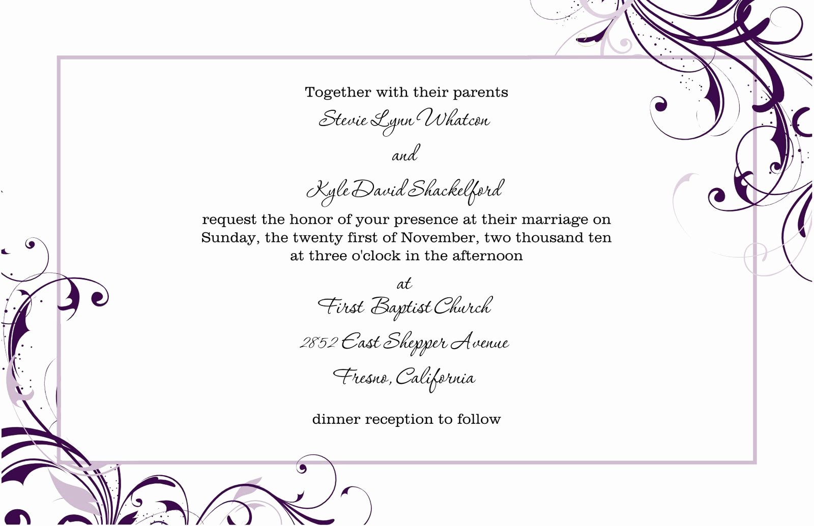 Media Announcement Template Inspirational Free Blank Wedding Invitation Templates for Microsoft Word