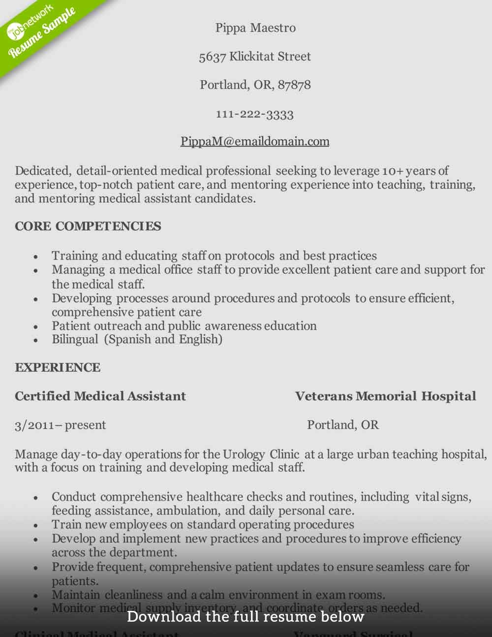 Medical assistant Externship Resume Awesome Resume for Medical assistant Objective Externship Skills