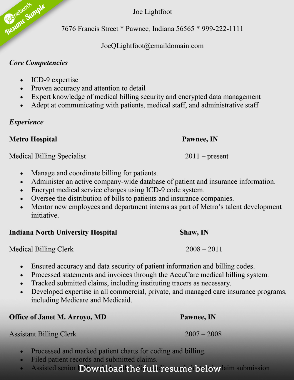 Medical Biller Resume Examples Elegant How to Write A Medical Billing Resume with Examples
