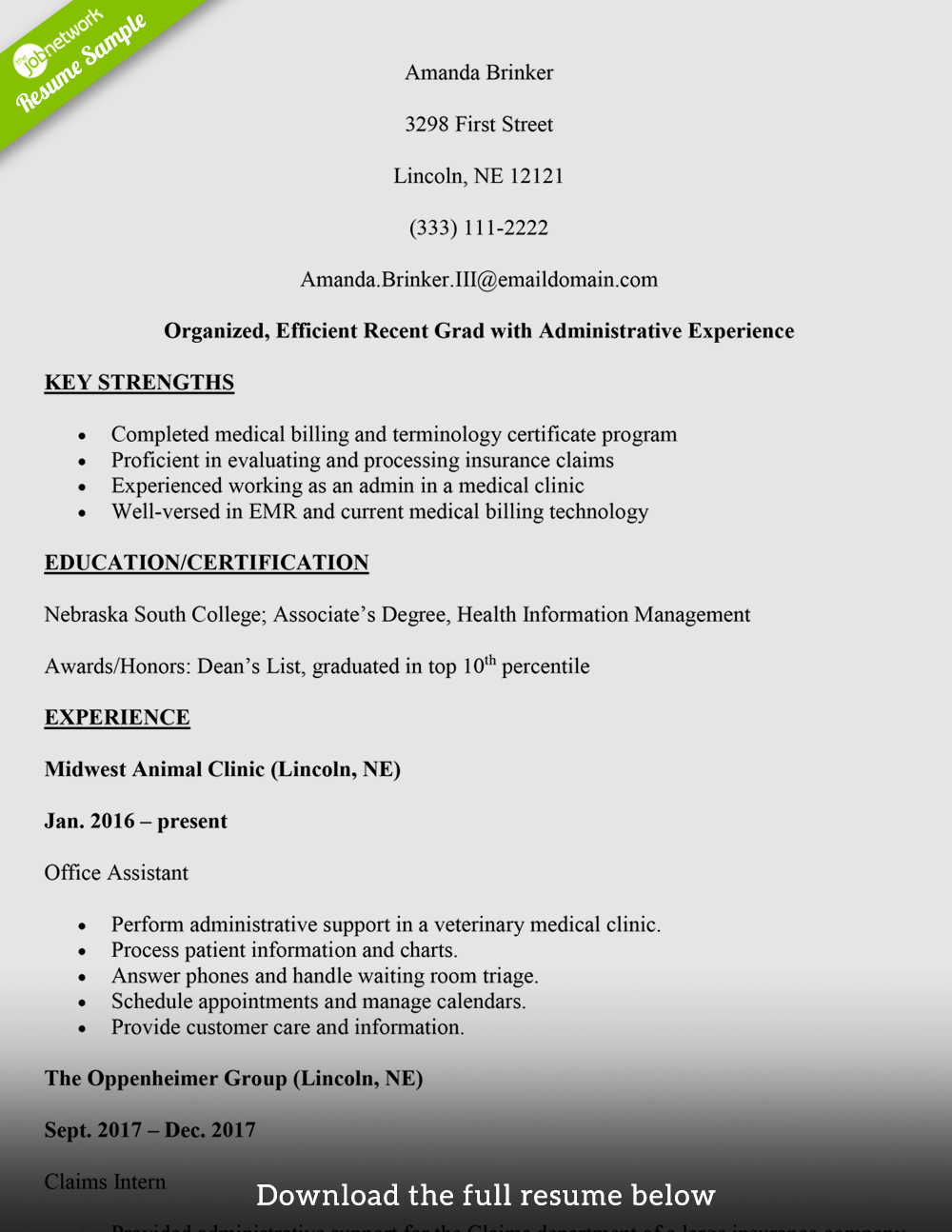 Medical Biller Resume Examples Lovely How to Write A Medical Billing Resume with Examples