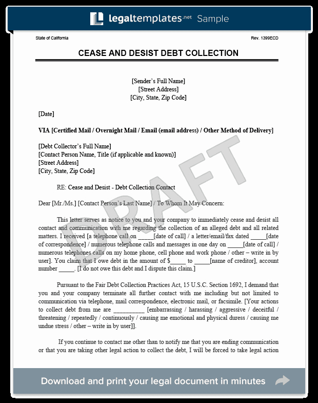 Medical Collection Letter Final Notice Lovely Cease and Desist Letter C&amp;d