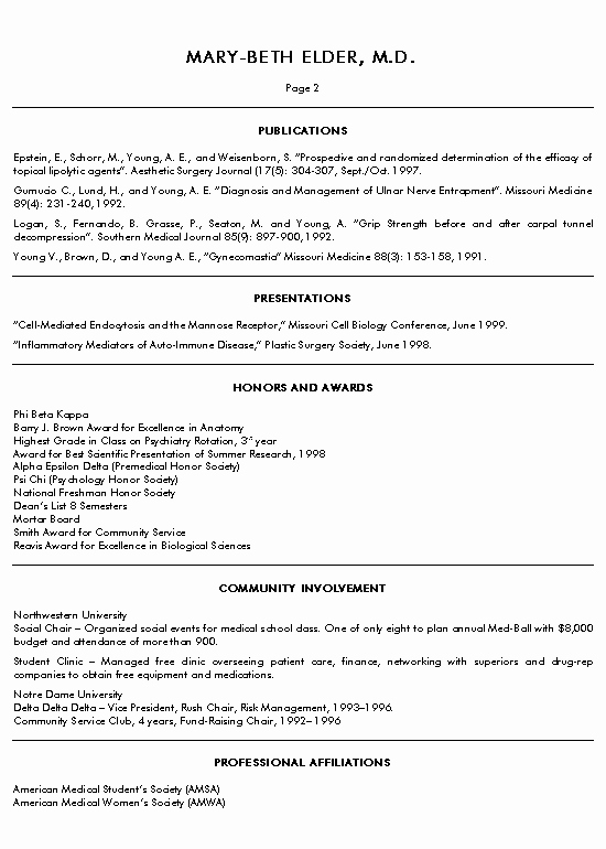 Medical Cv Template Word Best Of Medical Doctor Resume Example Sample