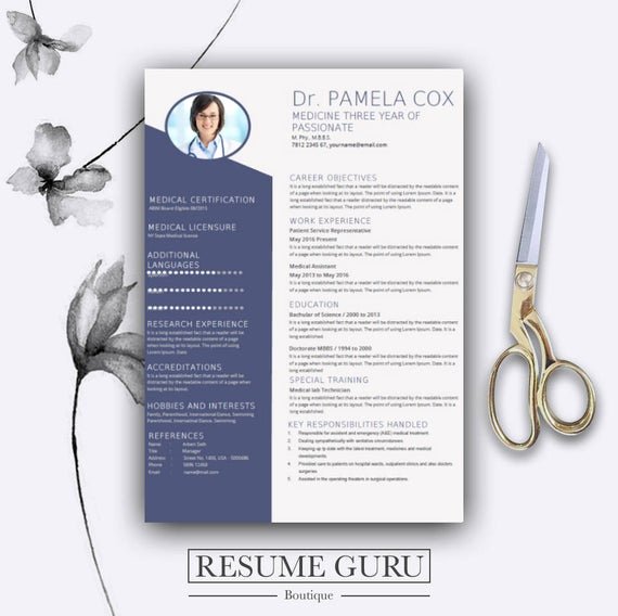 Medical Cv Template Word Elegant Medical Resume Template Cover Letter for Ms Word Best Cv