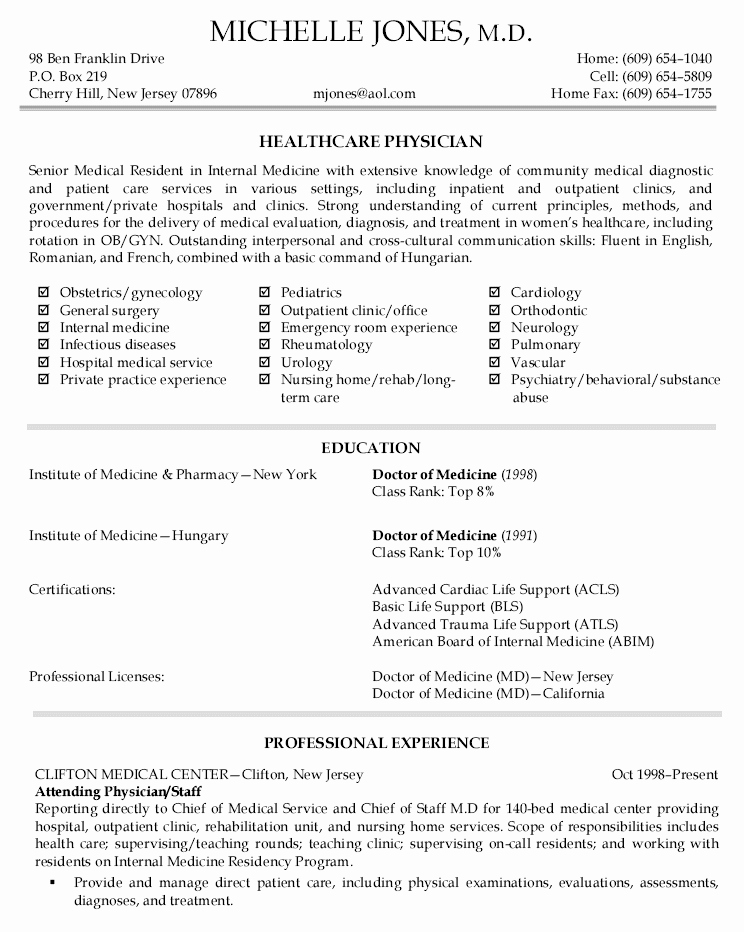 Medical Cv Template Word Fresh Medical Professional Cv Samples 6th Grade Essay Writing