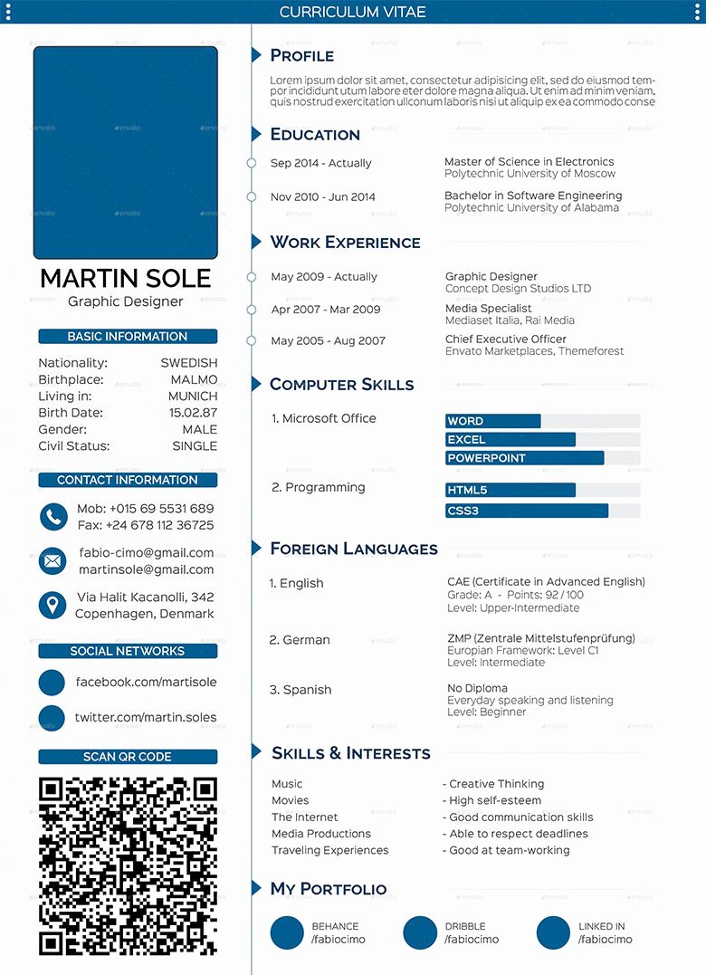 Medical Cv Template Word Lovely 68 Cv Templates Pdf Doc Psd Ai