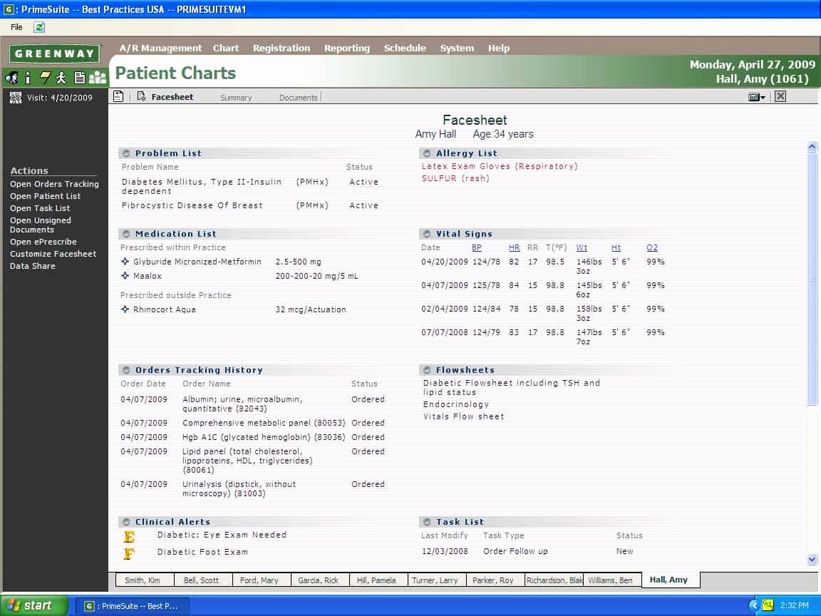 Medical Face Sheet Fresh Emr software From Mds Medical