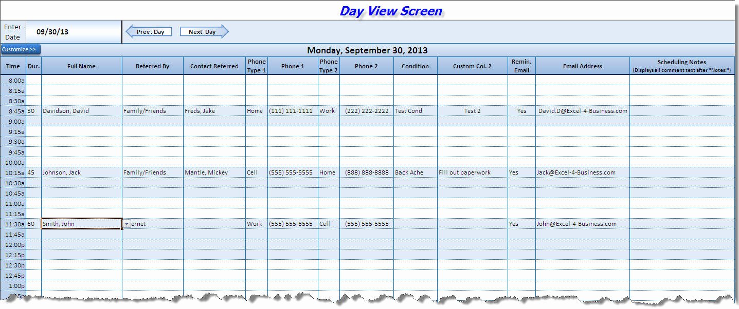 Medical Office Appointment Scheduling Template Beautiful Free Excel Contact Appointment Scheduler with Reminder