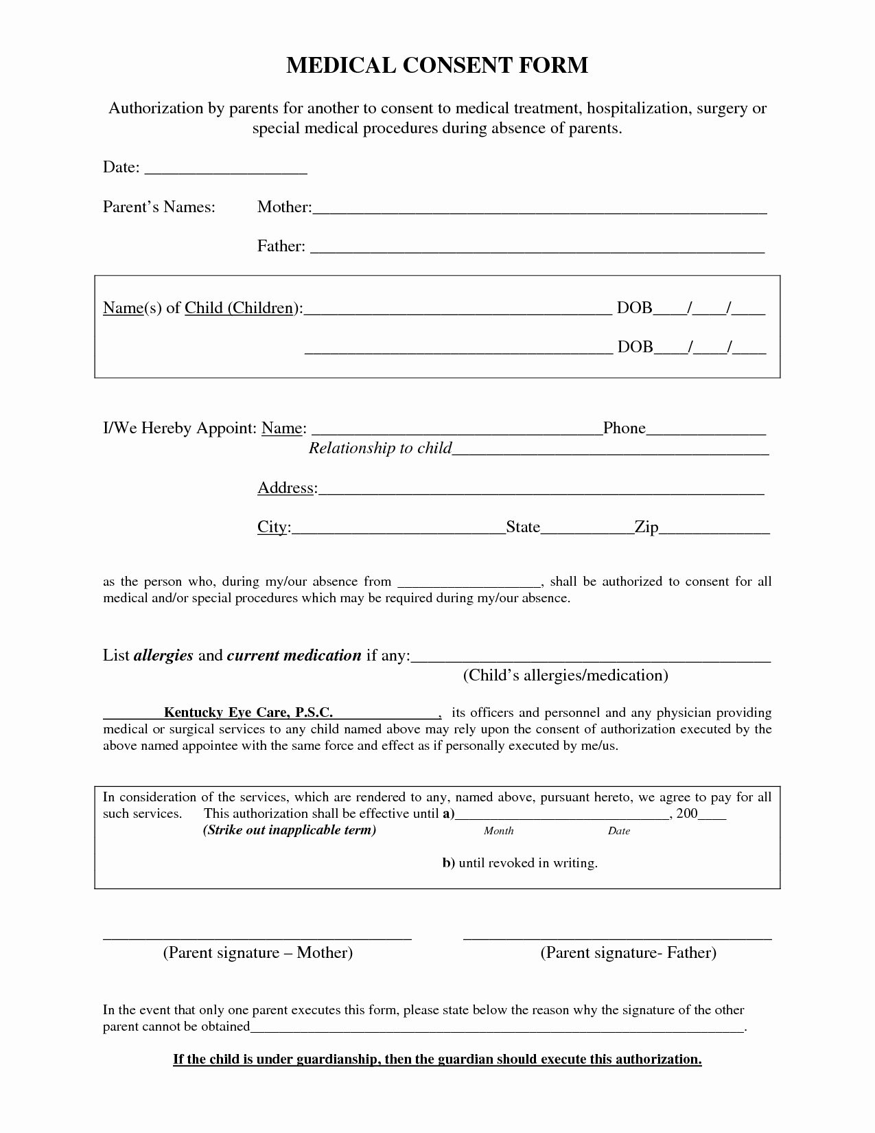 Medical Procedure Consent form Template Awesome Medical Procedure Consent form Template