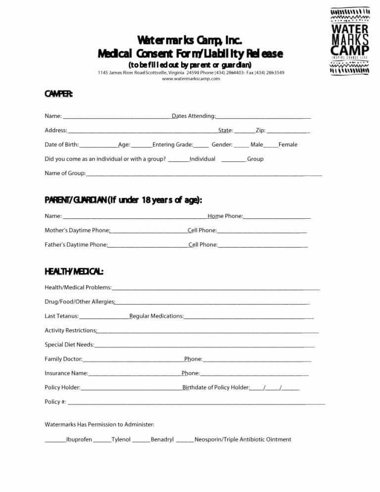 Medical Procedure Consent form Template Best Of 45 Medical Consent forms Free Printable Templates